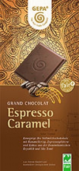 Bio Espresso Caramel NL Fair 100g Schokolade 38% Cacao